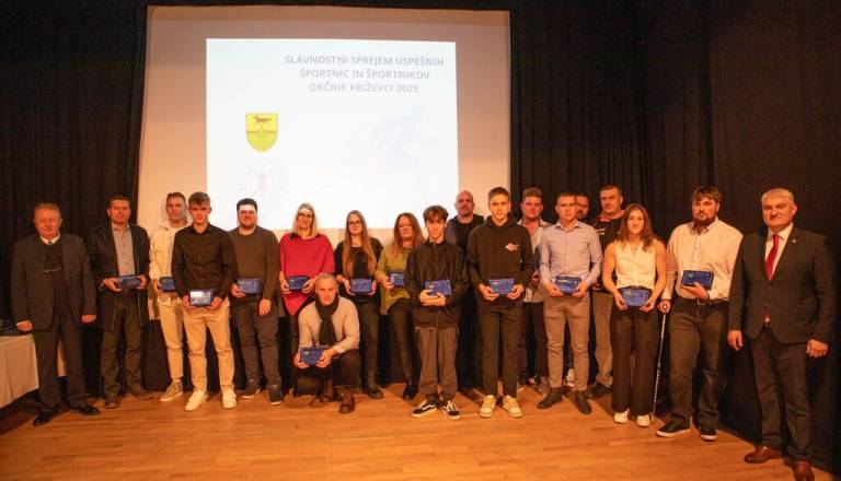 FOTO: V Križevcih ob koncu leta nagradili športnike in športne delavce