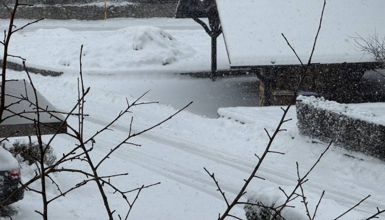 FOTO in VIDEO: Pred nami zasnežen in izjemno mrzel dan, jutri na Dolenjskem do minus 21 stopinj Celzija