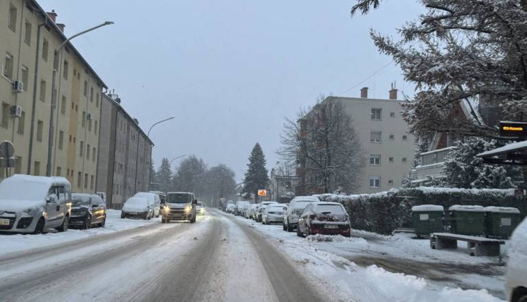 Sneg ponehal, burja na Primorskem v sunkih do 100 kilometrov na uro