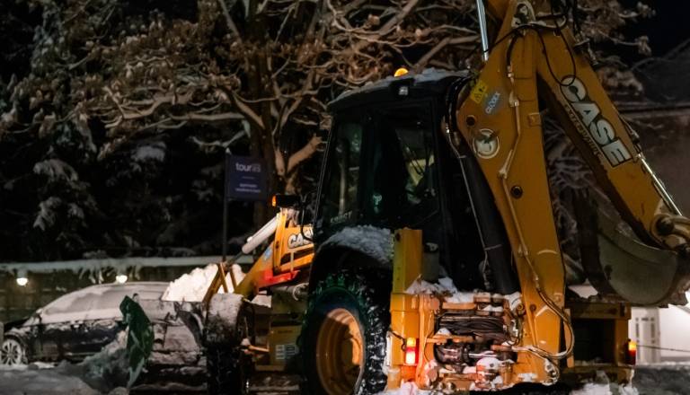 Zaradi nizkih temperatur zimska služba na terenu že od večera
