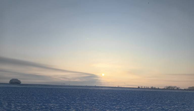Pomurje se je tudi danes prebudilo v mrzlo zimsko jutro