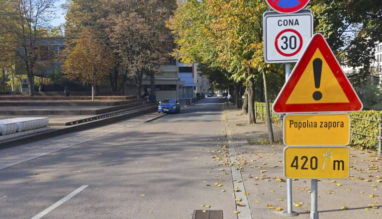 Nova zapora Poljanskega nasipa: Kje bodo od srede prometne omejitve?