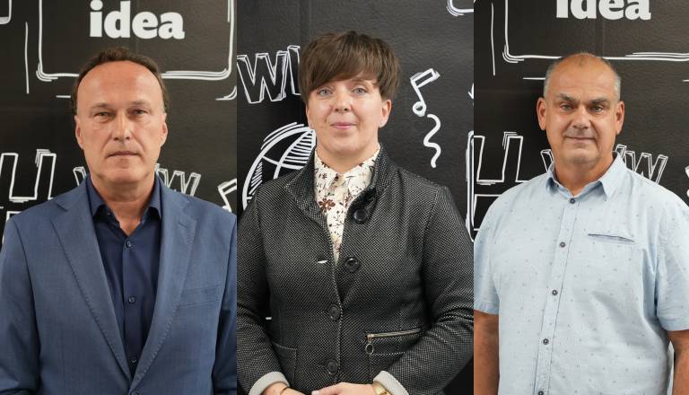 FOTO in VIDEO: Trgovina, ceste in odseljevanje mladih, kandidati za župana Grada soočili stališča