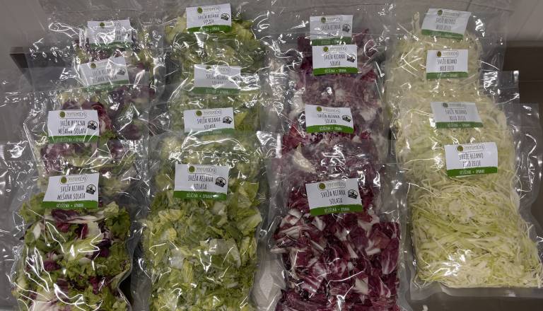 Sveže narezana in pakirana zelenjava Zelene točke – priročno, lokalno in vedno sveže
