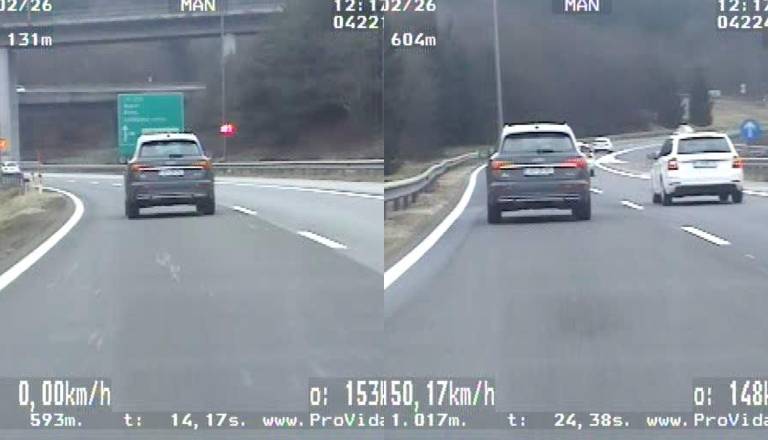 Na razcepu Malence vozil skoraj dvakrat hitreje od dovoljene hitrosti