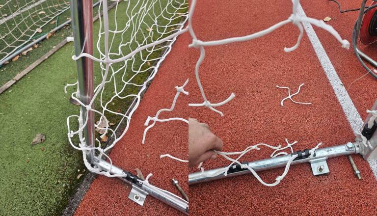 Komaj obnovljeno, že uničeno: Športno igrišče že tarča vandalizma