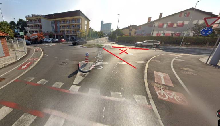 Nujno obvestilo: Zapora med Cvetkovo in Gregorčičevo ulico v Murski Soboti