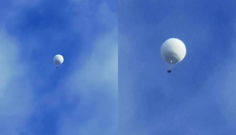 Ogromen bel balon nad Mariborom: Mariborčani zmedeni, razkrivamo, kaj je letelo nad mestom