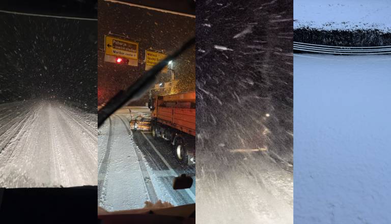 FOTO in VIDEO: Zima pokazala zobe, kaos na cestah, prekinjene so dobave elektrike in vode