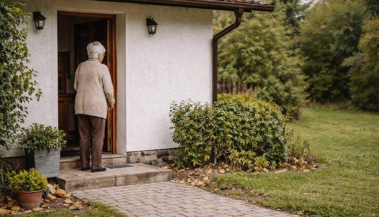 Drzna tatvina na dvorišču hiše na Dolenjskem: starejšo gospo zamotil, drugi pobral denar