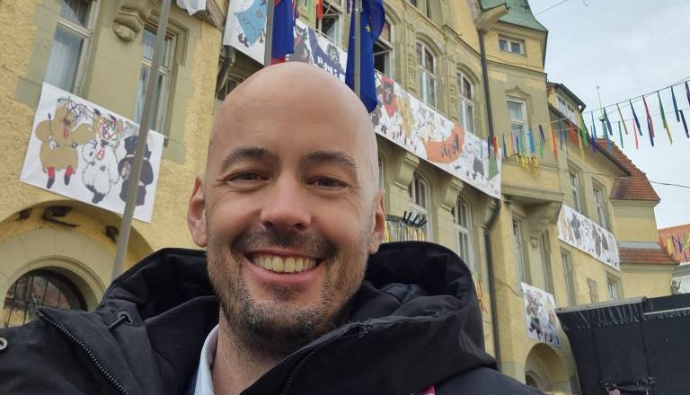 FOTO: Tine Radinja na Ptuju: Kaj je tam navdušilo škofjeloškega župana?