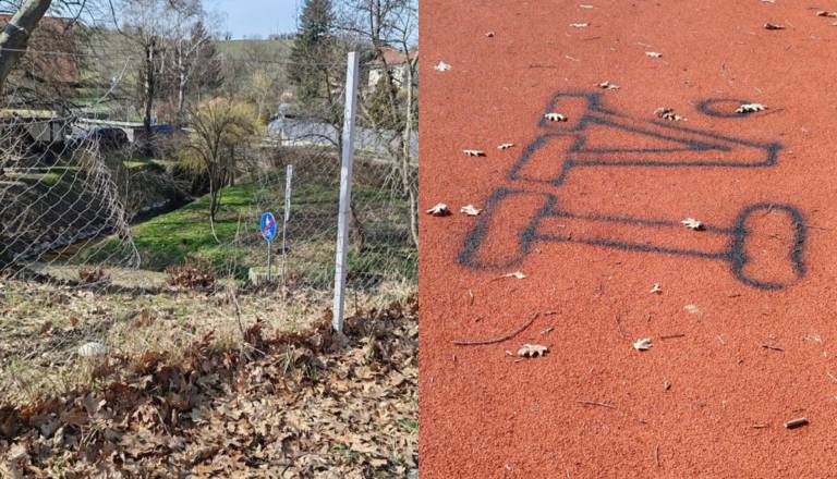 Komaj prenovljena atletska steza na Ptuju že tarča vandalov