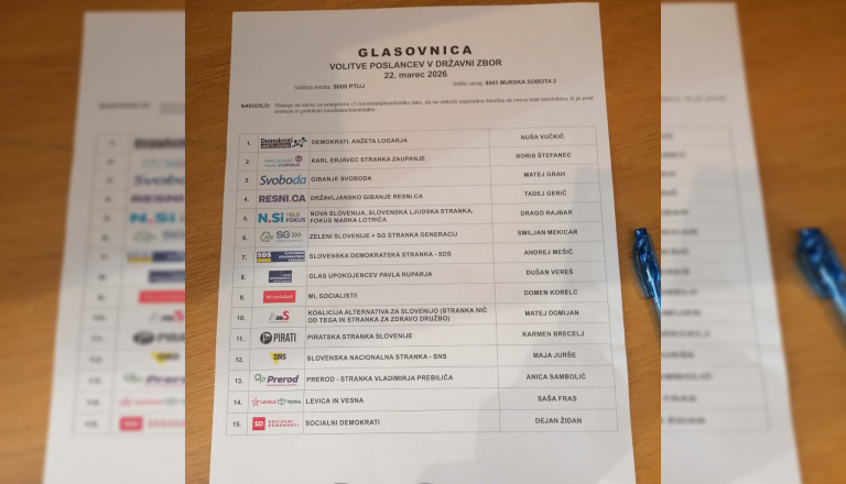 Prvi dan glas na predčasnem glasovanju oddalo skoraj 25 tisoč volivk in volivcev