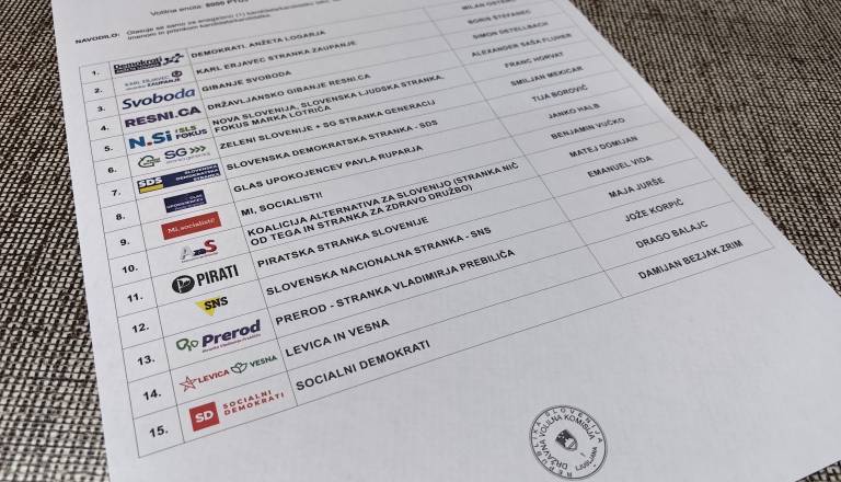 Med Svobodo in SDS 7700 glasov razlike, danes štetje glasovnic, ki so prispele po pošti