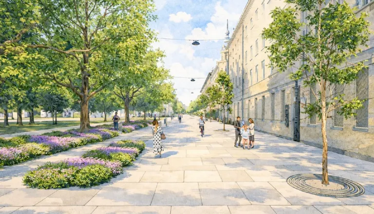 Miklošičeva cesta pred spremembami, bo kmalu videti tako?