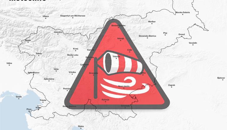 Gorenjska na udaru vetra: Sunki do 140 km/h, grozijo vetrolomi in škoda