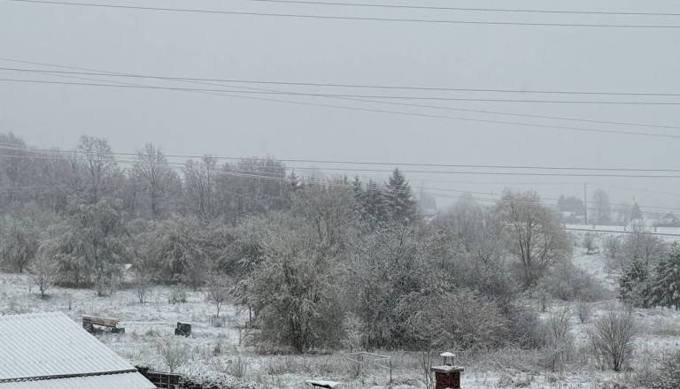 FOTO: Napovedi vremenoslovcev so se uresničile, kje je zapadlo največ snega?