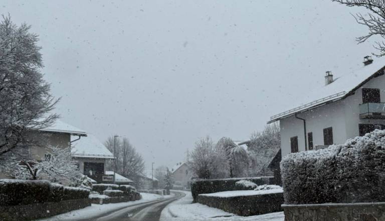 FOTO in VIDEO: Previdno na Dolenjskem: Zaradi snega zaprti odseki in prepoved za tovornjake