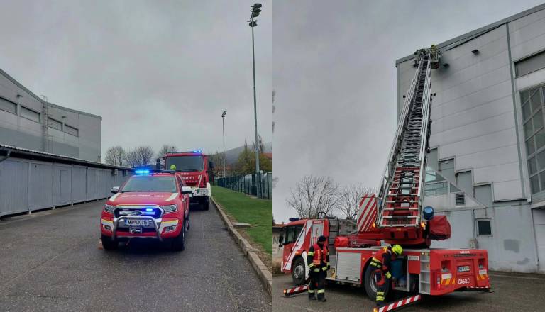 Na Ledni dvorani veter odtrgal del strehe