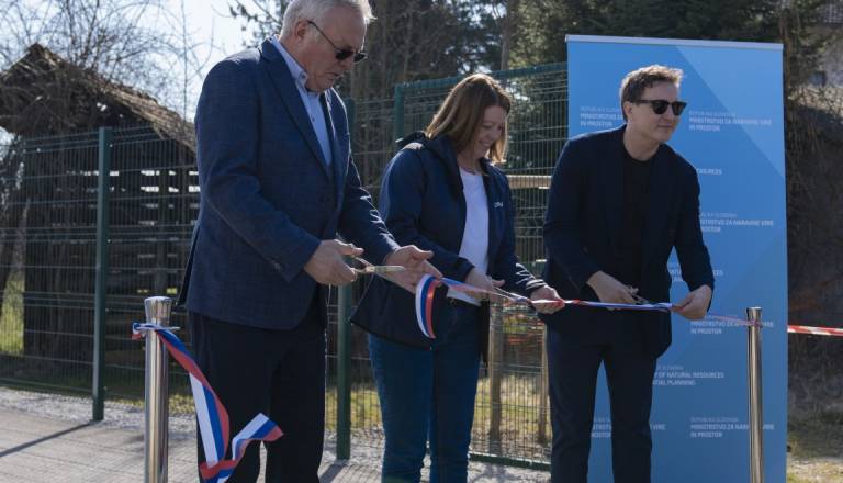 FOTO in VIDEO: V Ljubljani odprli pomembne protipoplavne ureditve na Gradaščici