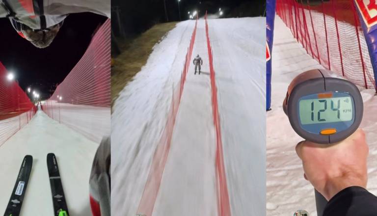 VIDEO: Filip Flisar na Pohorju v norem izzivu: Po progi, široki le 93 centimetrov, drvel več kot 120 kilometrov na uro