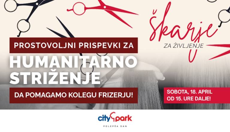 V Cityparku to soboto dobrodelno striženje
