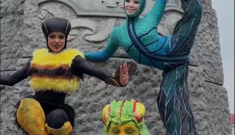 VIDEO: Cirque du Soleil prispel v Ljubljano: Tako so se sprehajali po centru!
