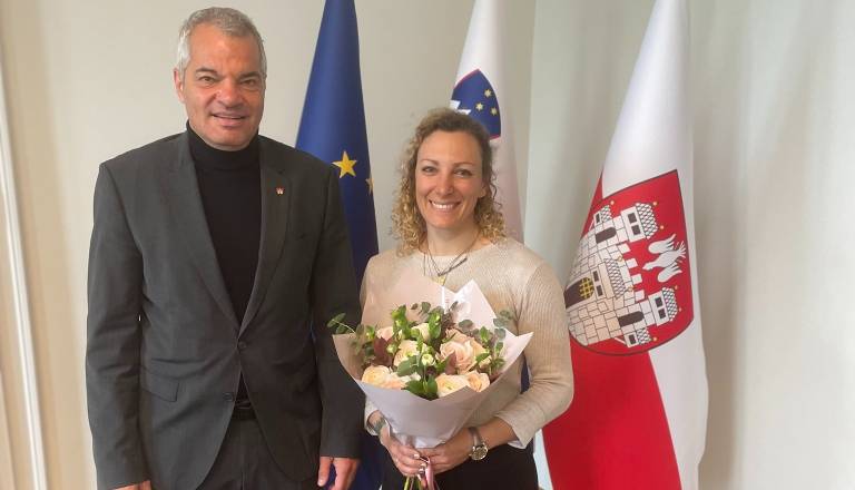 Arsenovič sprejel Ilko Štuhec ob koncu kariere: »Maribor je ponosen nate«