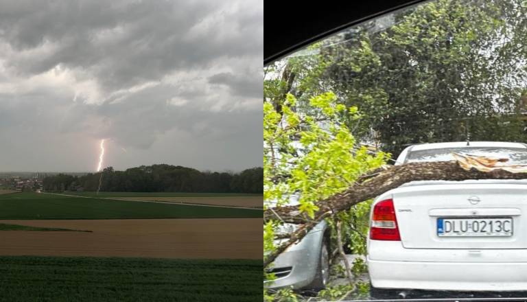 FOTO in VIDEO: Nevihte zajelo Pomurju, piha močan veter