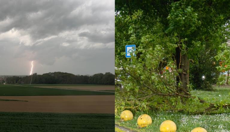 FOTO in VIDEO: Nevihte zajele Pomurje, piha močan veter