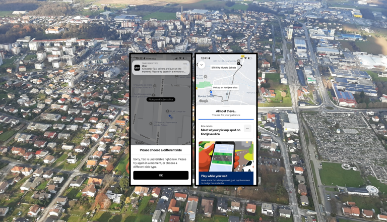 Uber prišel v Mursko Soboto, a v praksi ne deluje: »Oprostite, taksi trenutno ni na voljo«