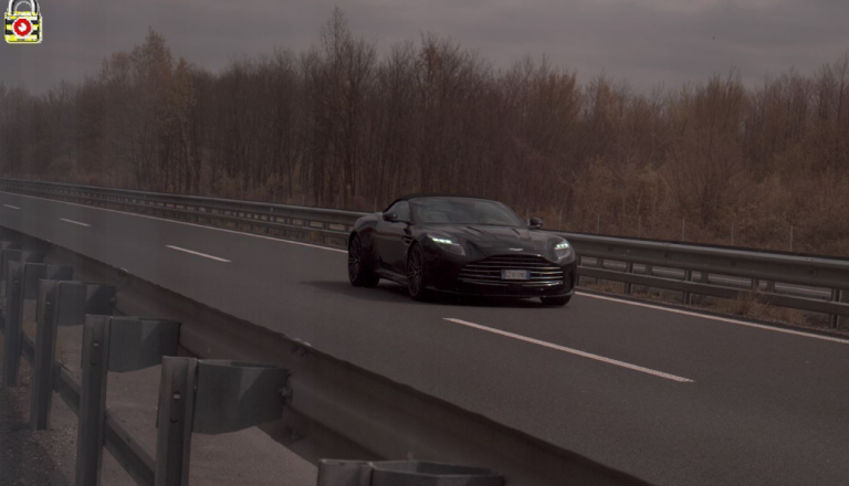 Z Aston Martinom 203 po pomurski avtocesti več kot 200 kilometrov na uro