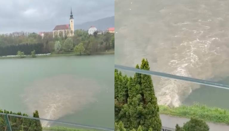 FOTO in VIDEO: Kaj se dogaja? V Dravo iztekajo fekalije, močno smradi