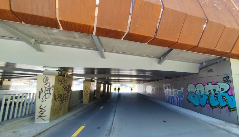 FOTO: Novi podhod na Dunajski že porisan z grafiti, Janković: »Imamo načrt, a kršiteljev ne ujamemo«