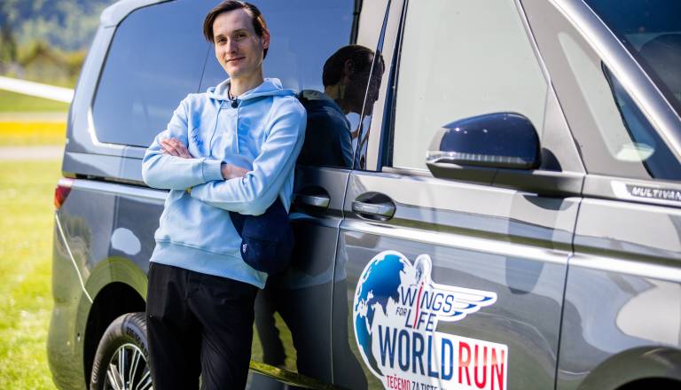 Domen Prevc v nepričakovani vlogi na letošnjem teku Wings for Life v Ljubljani