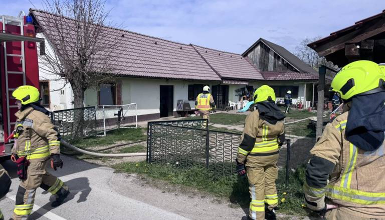 Požar v kuhinji pri Kidričevem