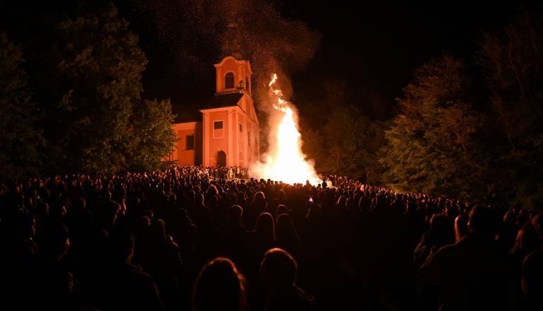 FOTO in VIDEO: Rožnik živahen ob prazniku dela, sinoči Šank Rock, danes Janković in Rock Partyzani