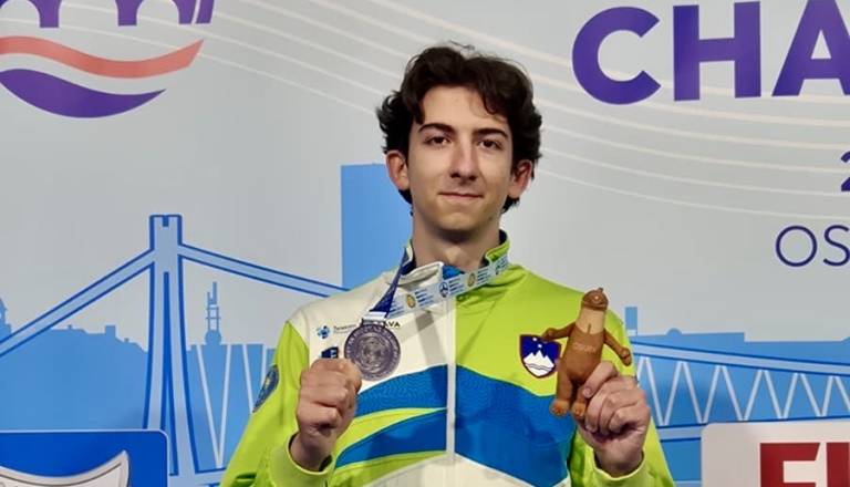 FOTO in VIDEO: Ljubljanski strelec Maksimilijan Žarić evropski mladinski podprvak