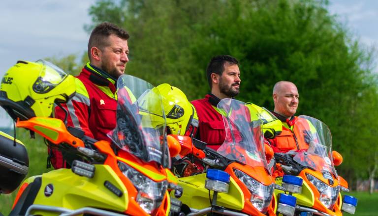 To so mestni junaki: Reševalci motoristi v dveh tednih pomagali skoraj 50 Ljubljančanom