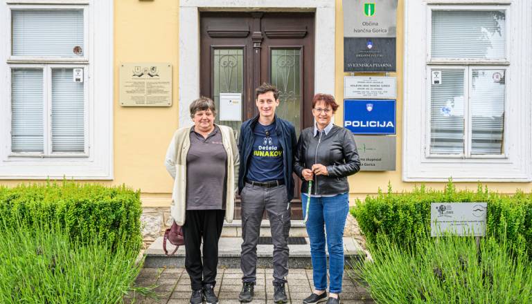 Cene Prevc obiskal prostovoljce iz občine Ivančna Gorica