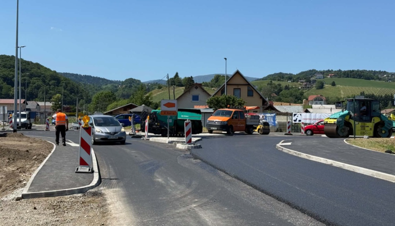 V Framu se končujejo dela na novem krožišču, promet bodo sprostili v petek