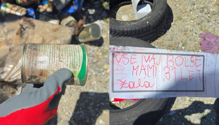 Šok pri zbirnem centru: Med smetmi humanitarna hrana in osebni dokumenti, župan napoveduje: »Vrnili jih bomo«