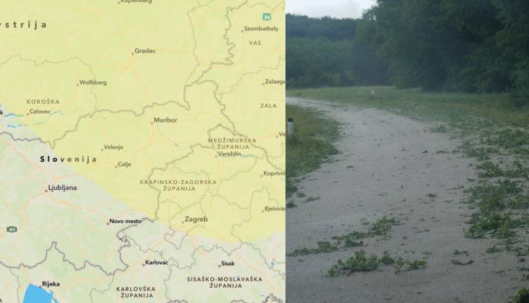 Vremenoslovci opozarjajo na možnost nalivov in sodre tudi v Pomurju