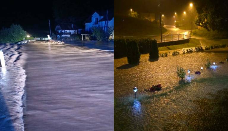 FOTO: Neurje pustošilo po Štajerskem: Poškodovani mostovi, sprožili so se plazovi, škoda naj bi bila milijonska