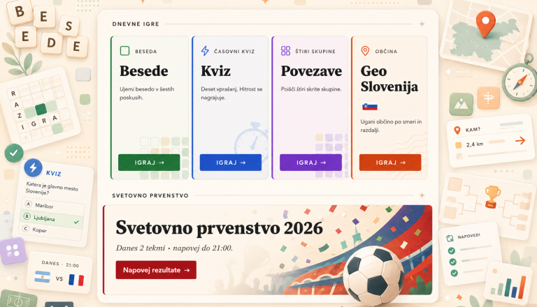 Kako hitro znate pravilno odgovoriti? Preizkusite se v kvizu na Sobotainfo Igre