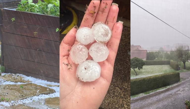 FOTO: Toča že klestila po Štajerskem neurja se krepijo