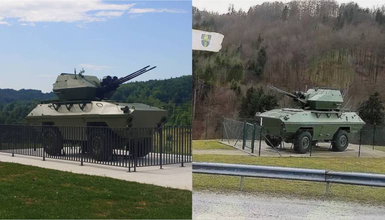 Zakaj je bojno vozilo v Medvedjeku po obnovi obrnjeno v drugo smer, proti Ljubljani? Obrnili smo se na veterane Vojne za Slovenijo