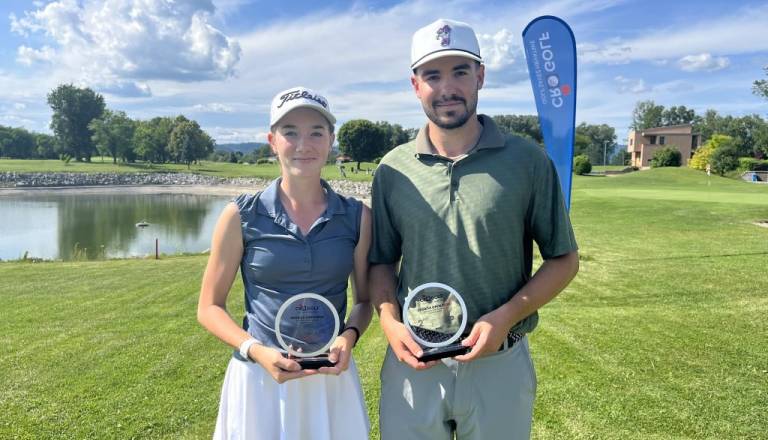 Novomeška golfista z zgodovinskim uspehom: To sta spisala Vukašin Suturović in Mia Lavrih