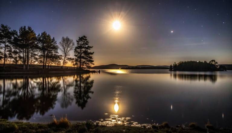 Polna luna bo Rakom nastavila ogledalo