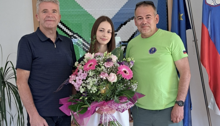Svetovna prvakinja na sprejemu pri županu